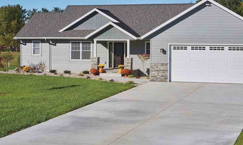 new driveway from construction service company