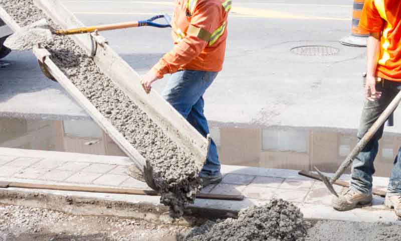 servicing concrete pouring